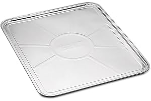 5-Pack Disposable Foil Oven Liners by DCS Deals – Keep Your Oven Clean and Healthy – Perfect Silver Foil Drip Pan Tray for Cooking, Baking, Roasting, and Grilling- 18.5 x15.5” inch
