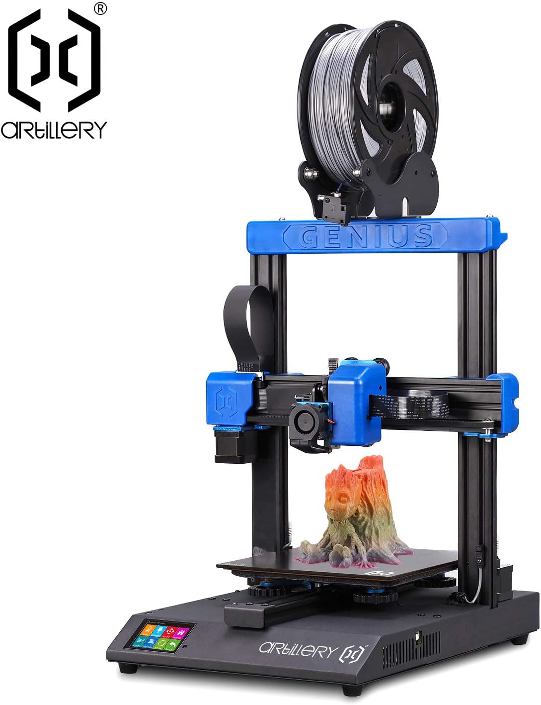 2020 New Genius 3D-Printer I3 high-Precision Desktop Dual z-axis TFT Screen 98% Integrity,200 x 200 x 250 mm Printer