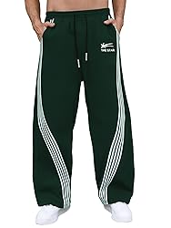 GORGLITTER Men's Baggy Wide Leg Sweatpants Y2K