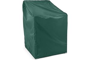 Covermates Outdoor Chair Cover - Light Weight Material, Weather Resistant, Elastic Hem, Seating and Chair Covers, 22W x 22D x 36H, Green