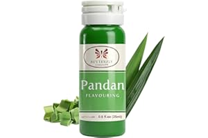 Butterfly Pandan Flavoring Extract 0.8 Oz (25 ml) — Paste-Strength Pandan Extract for Baking, Drinks, Waffle Mix, Buko Desser