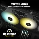 Corsair iCUE SP120 RGB Elite PWM 120mm Fan Eight RGB LEDs AirGuide Technology view 7