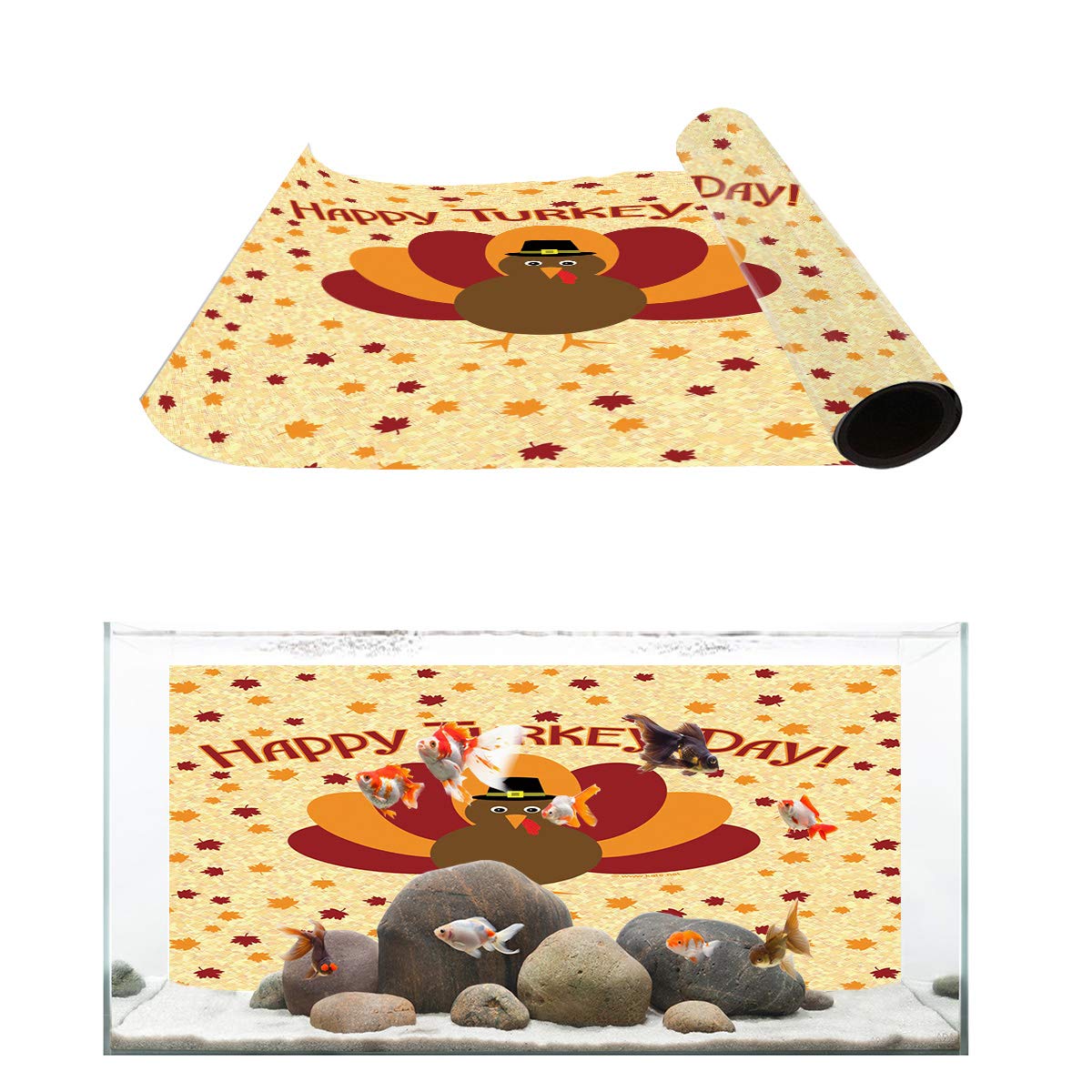 thanksgiving aquarium decorations