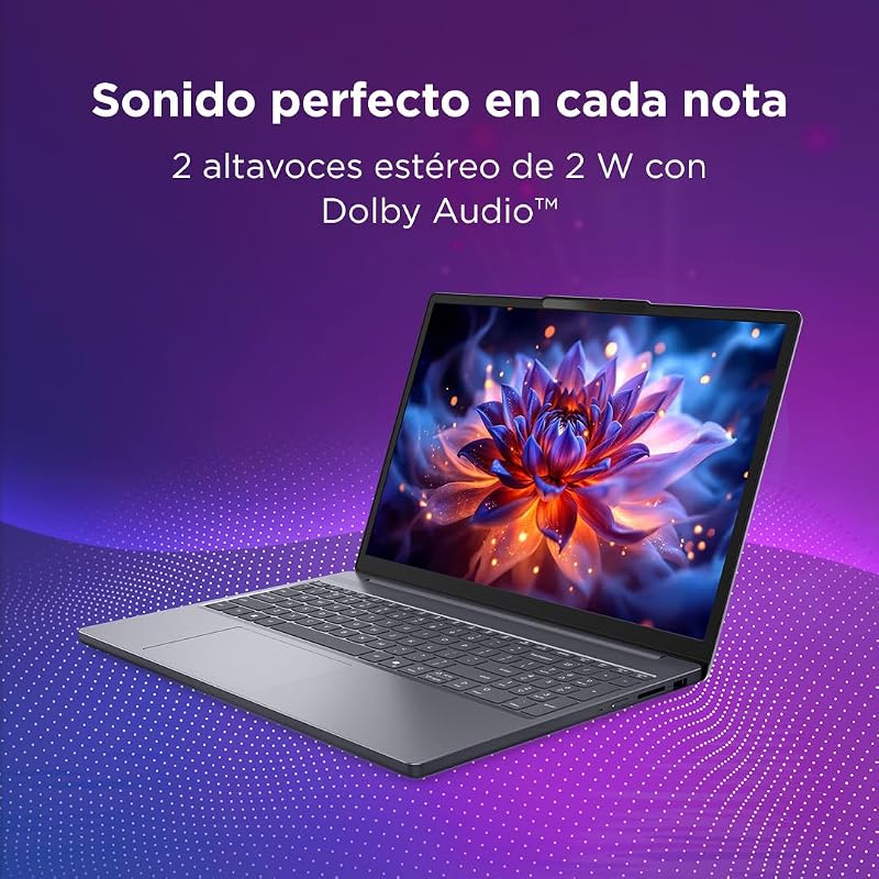 IdeaPad Slim 3 Gen 11 – Portátil WUXGA de 15,3" (Intel Core Ultra 7 355, Copilot+ PC, 16 GB RAM, 1 TB SSD, Wi-Fi 6, USB-C, Windows 11 Home) Teclado QWERTY em espanhol - Cinzento Lua