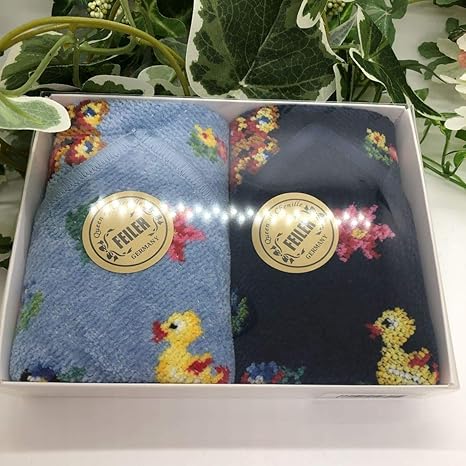 Amazon Co Jp Feiler フェイラー Jal コラボ 限定デザイン ハンカチ ハイジ プレーン ネイビー ブルー 2枚セット ホビー