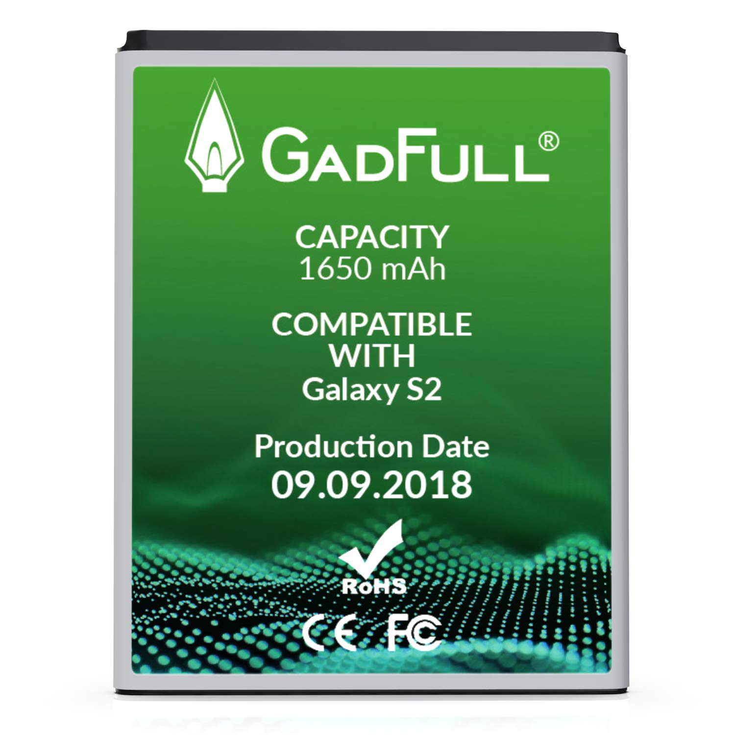 GadFull Battery compatible with Samsung Galaxy S2 | 2018 Production Date |  Corresponds to The Original EBF1A2GBU | Compatible with Galaxy S2 i9100 | S2  Plus ...