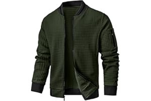 Wizoat Mens Casual Jacket Lightweight Jacket Varsity Coat