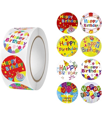 DIY Happy Birthday Stickers For BOBO Clear Transparent Bubble Helium...