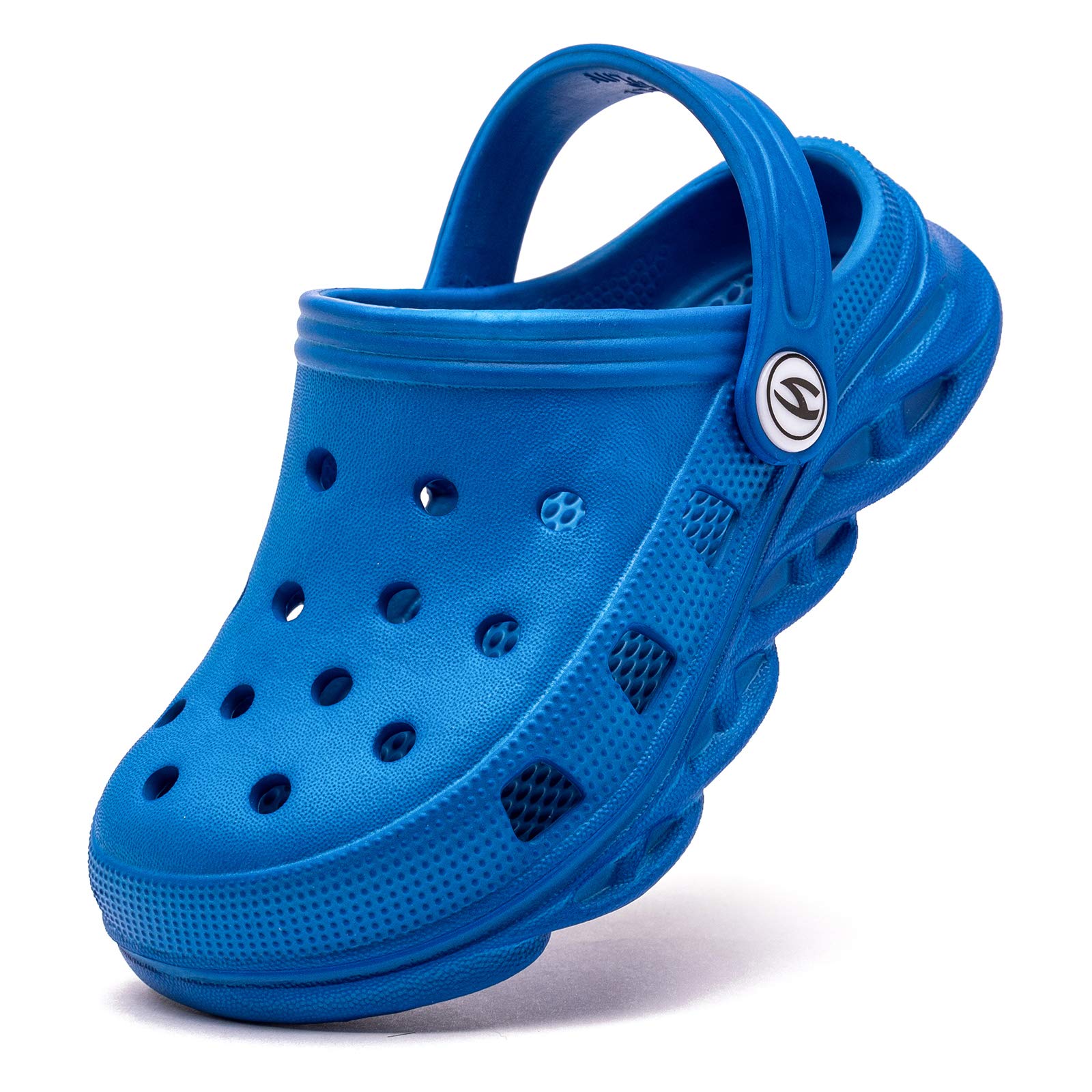 Photo 1 of Kids Clogs Home Garden Slip On Water Shoes for Boys Girls Indoor Outdoor Beach Sandals Children Classic Slippers Blue, 6 Toddler