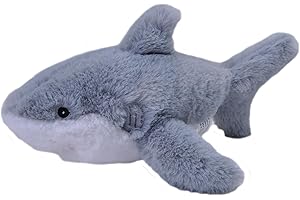 Wild Republic EcoKins Mini Great White Shark Stuffed Animal 8 inch, Eco Friendly Gifts for Kids, Plush Toy, Handcrafted Using 7 Recycled Plastic Water Bottles