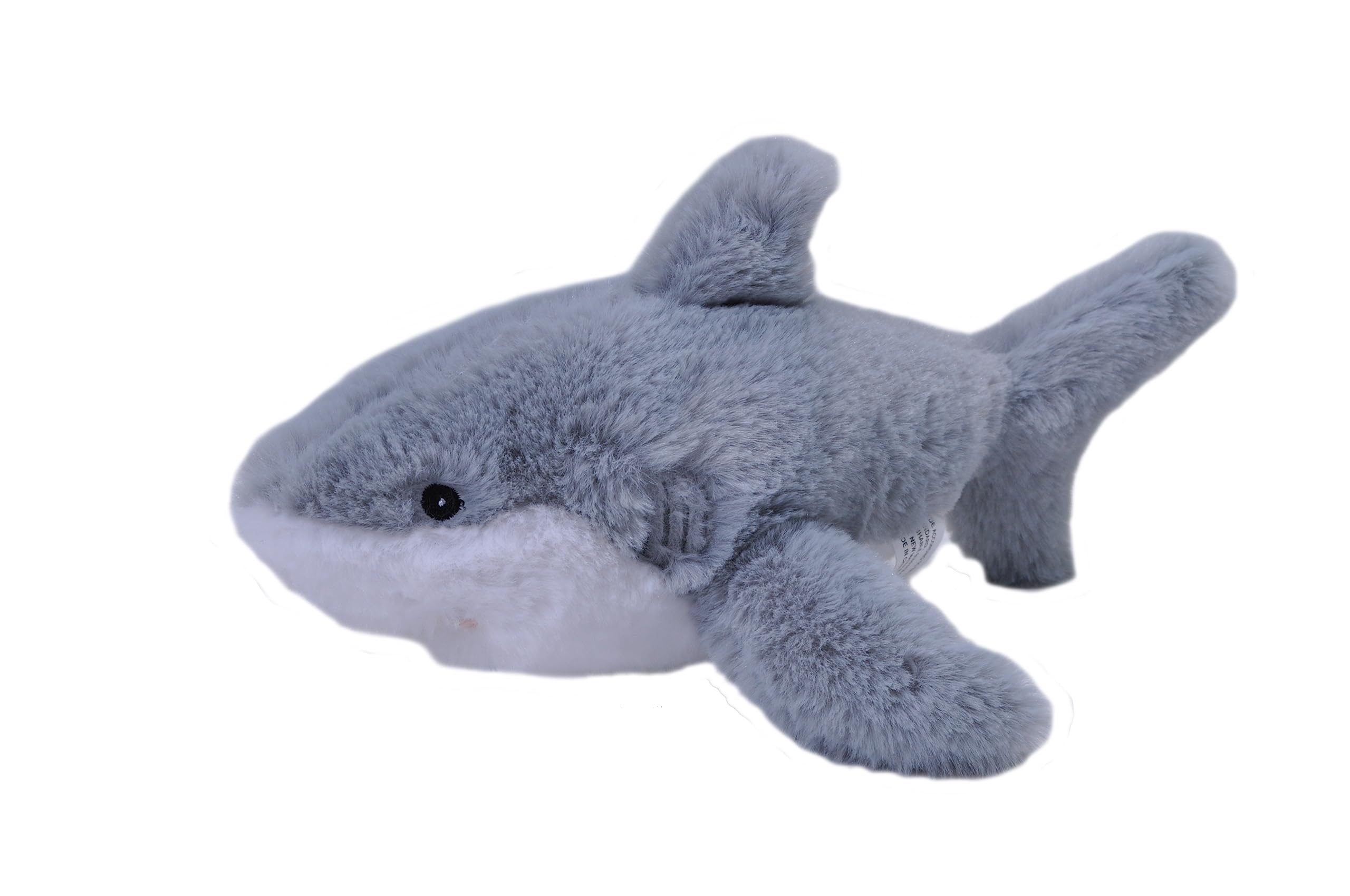 Wild Republic EcoKins Mini Great White Shark Stuffed Animal 8 inch, Eco Friendly Gifts for Kids, Plush Toy, Handcrafted Using 7 Recycled Plastic Water Bottles