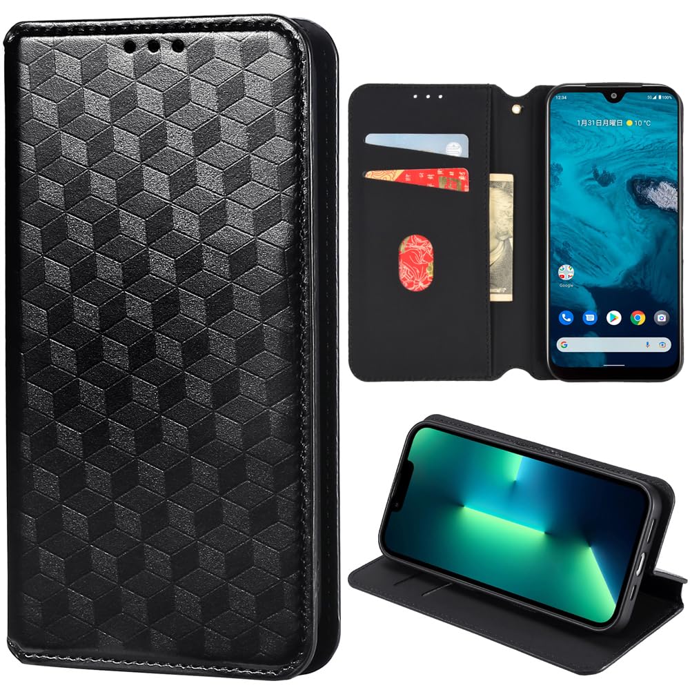 EasyShow Compatible with Ulefone Note 18 Ultra Wallet Case, Premium PU Leather three-dimensional pattern Flip Case, [Card Slots][Kickstand] Flip Folio Case Cover for Ulefone Note 18 Ultra Black