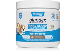 Glandex Anal Gland Soft Chew Treats with Pumpkin for Dogs Chews with Digestive Enzymes, Probiotics Fiber Supplement for Dogs 