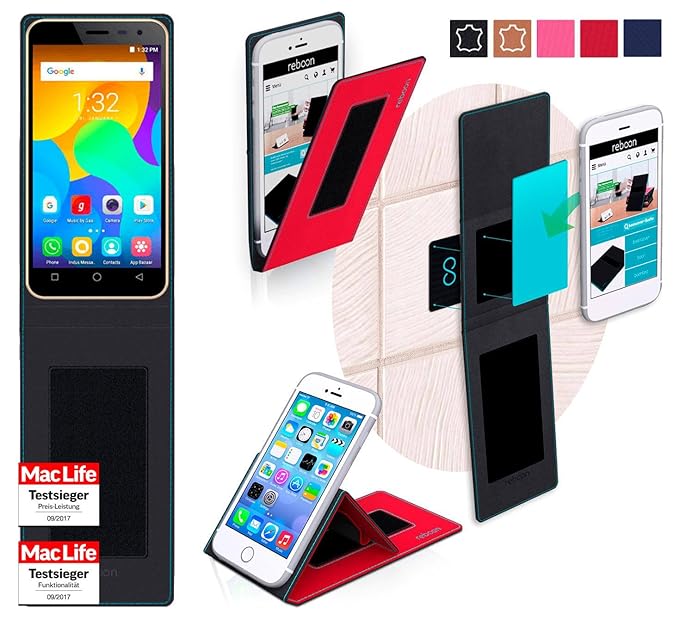 reboon Funda para Micromax Spark Vdeo | in Rojo | Carcasa ...