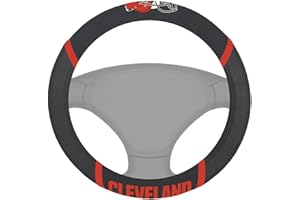 FANMATS 18567 Cleveland Browns Embroidered Steering Wheel Cover
