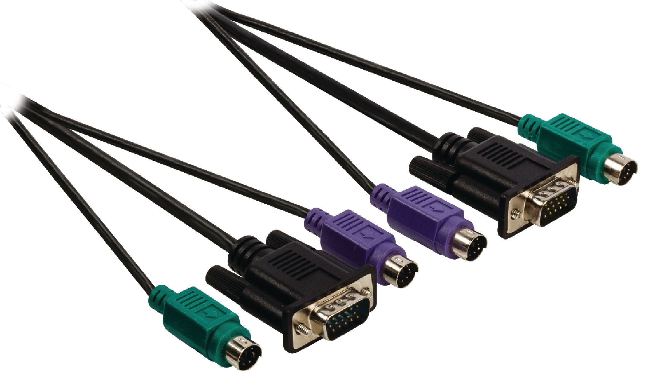 Valueline VLCP5 9855B20 KVM Cable with Plug Black