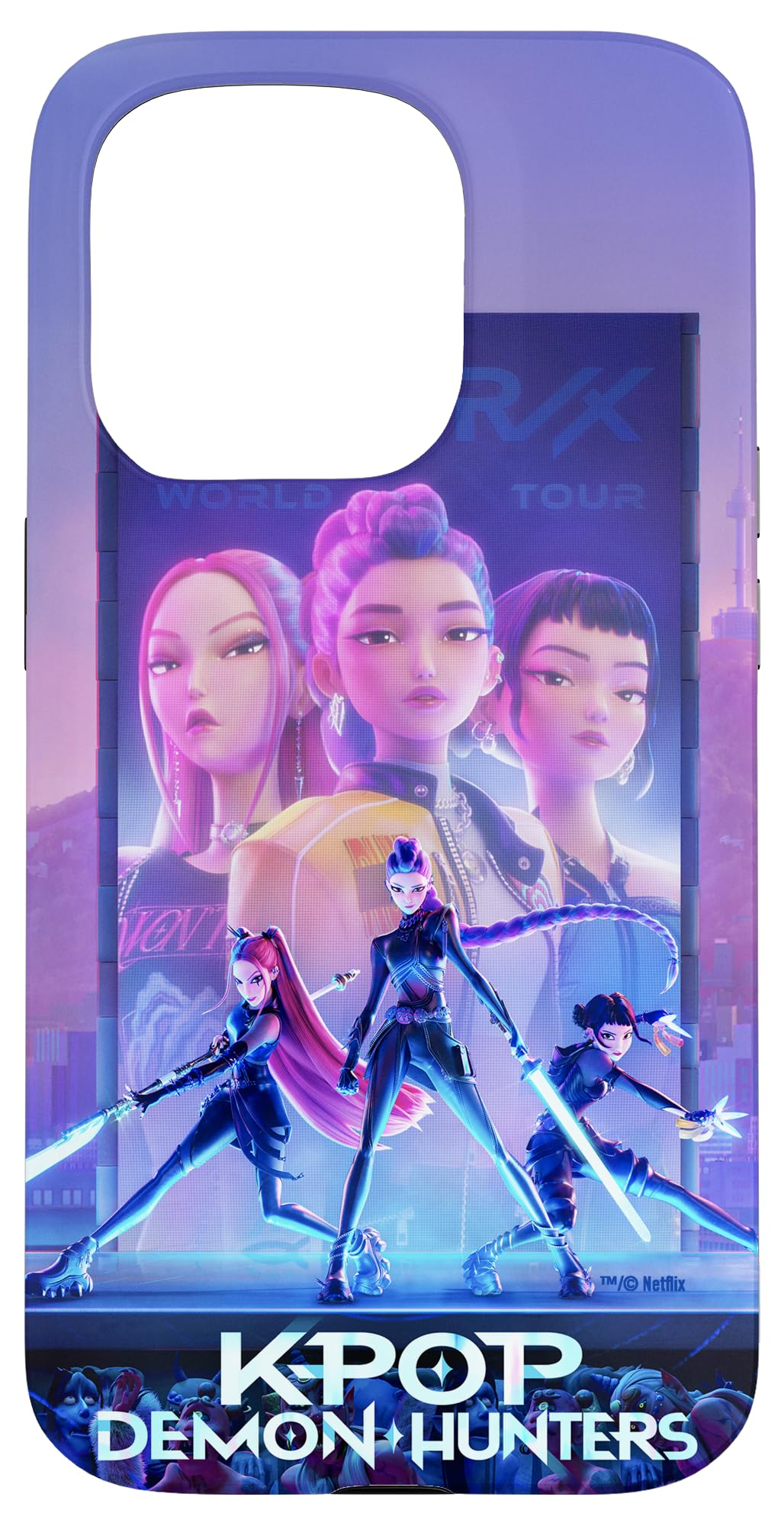 Kpop Demon Hunters HUNTR/X Key Art Officially Licensed Case for iPhone 15 Pro