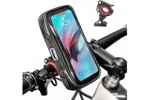 ROCKBROS Bike Phone Mount Bag Handlebar Bag 270° Rotatable Quick Release Front Bag With Phone Holder