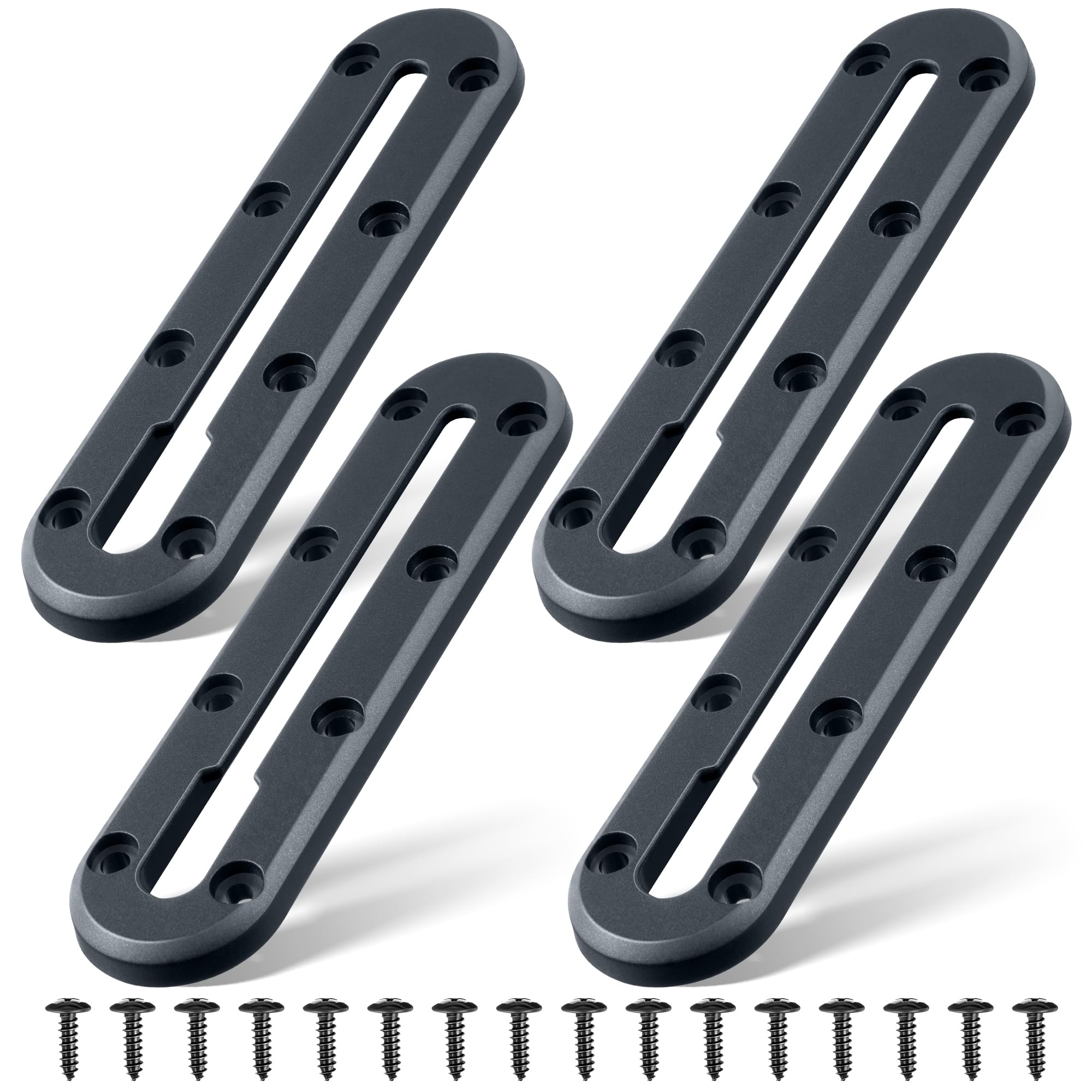 Photo 1 of Hohean 4 Pack Kayak Track, Kayak Low Profile Track for Fishing Rod Holder, Kayak Track Accessories for Cup Holder, Kayak Accessories Mount Track, Kayak Rail Track for Paddle Holders (7 Inch)
