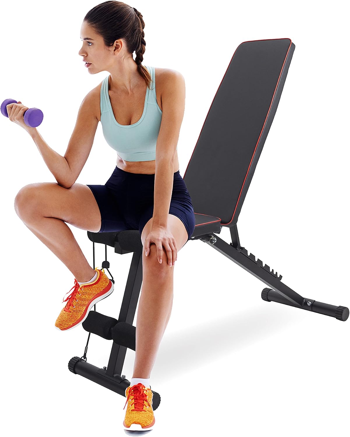 exercise bench with resistance bands
