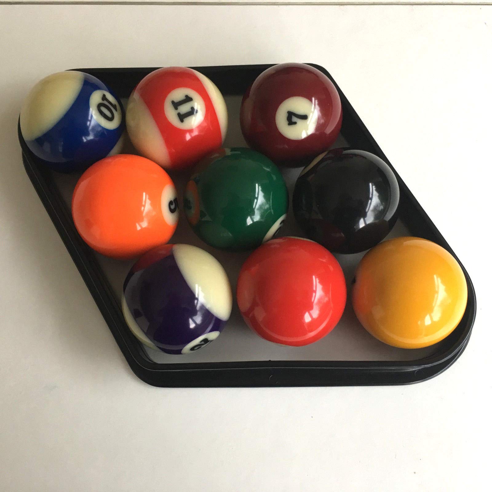 2 1/4 Inch 9 Ball BLACK Plastic American Pool Diamond