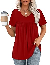 WEESO Womens Summer Tops 2025 Short Sleeve T Shirts