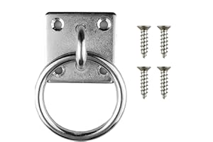 AiliStar New Cross Tie Rings for Horse Wall Mount Horse Tie Rings 2 Inches Width Made of Metal