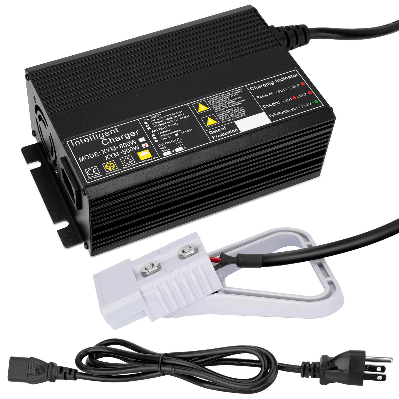 Photo 1 of JURPLIX 24V 15A Battery Charger for 24V Floor Scrubber Sweepers with Anderson SB50 Style Connector Compatible with Tennant T3 T5 T7 T300, Nobles SS3 SS5, Clarke Focus II