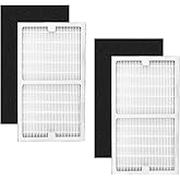 Gekufa Replacement Filter C Compatible with Idylis IAF-H-100C, IAP-10-200, IAP-10-280 for Idylis Air Purifiers Include 2 Filters & 2 Carbon Filters