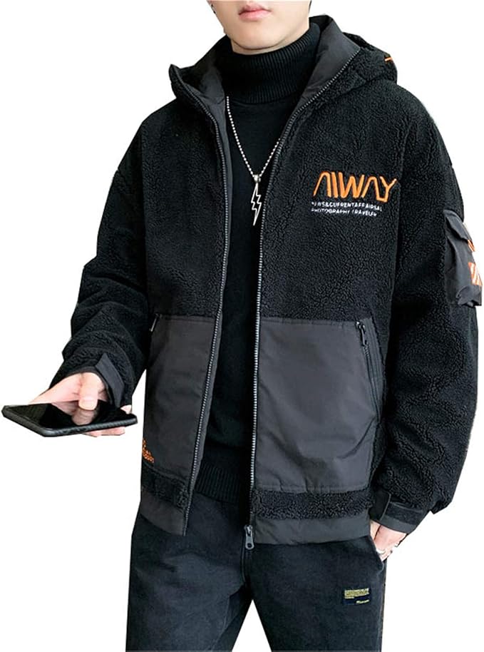Korean Style Coat Men's Cotton Padded Jacket Autumn and Winter Jacket