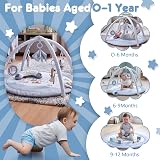 MomTend Baby Play Mat Activity Gym with 5 Detachable Toys 0-36 Months view 4