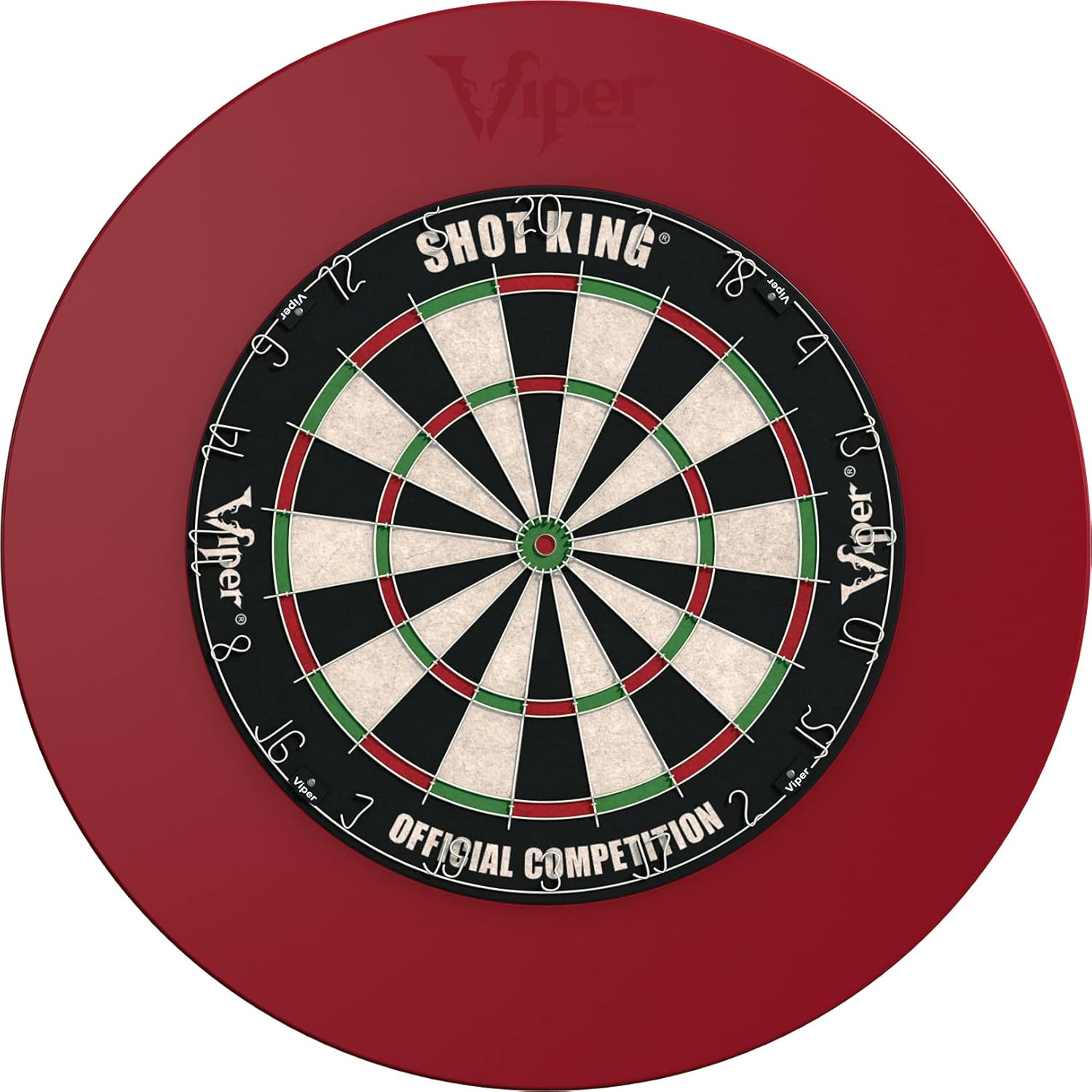 Viper by GLD Products Guardian Dartboard Surround Sisal/Bristle Steel-Tip Dartboard Wall Protector, Red, for 17.75” Steel tip Dart Board : Sports & Outdoors