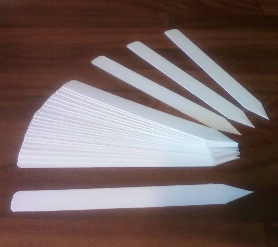 200 5" White plastic plant stake labels tags