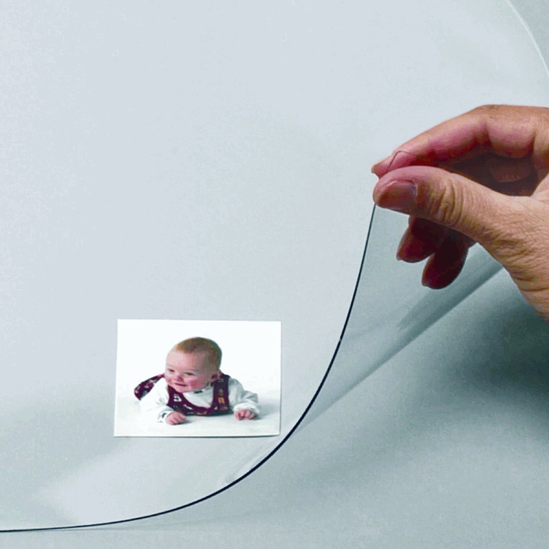 Artistic 14"x30" Krystal View Desk Pad Curved for Workstations, Clear