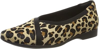 clarks leopard loafers