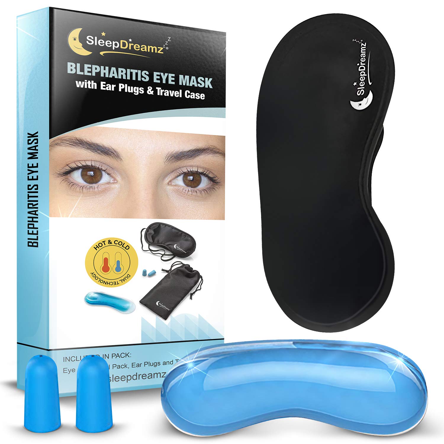 SleepDreamz® Blepharitis Eye Mask Gel Eye Mask Designed To Work As