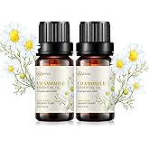 2-Pack Chamomile Essential Oil - 100% Pure Organic Natural Plant (Chamaemelum nobile) Chamomile Oil for Diffuser, Aroma, Spa, Massage, Yoga, Perfume, 2x10ML