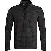 Spyder Mens Quarter Zip Pullover Sweater - Performance Grid Fleece 1/4 Zip Pullover Mens Sweatshirt for Golf Hiking Running