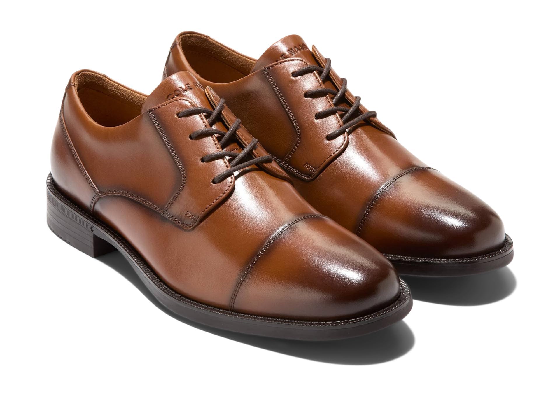 Cole Haan Mens Bedford Cap Toe Oxfords, British Tan, 9.5-M US