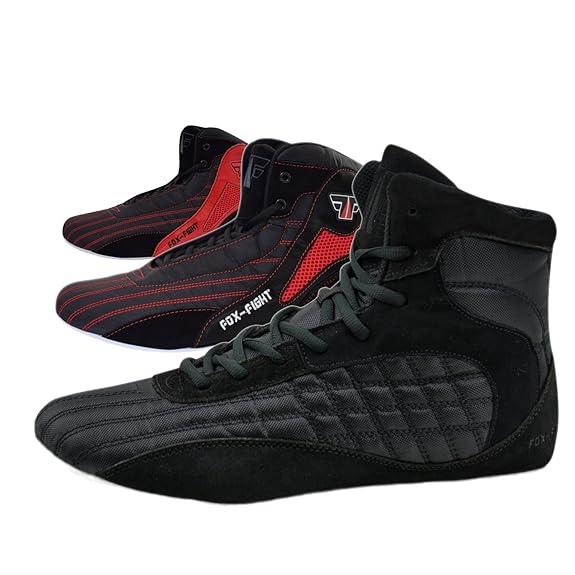 FOX-FIGHT Kampfsport Schuhe Ringer Schuhe athletik Fitnesschuhe Bodybuilding