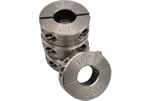 Coastal Shaft Collars - 0.50" Bore Diameter - Clamping Two Piece Shaft Collar - 303 Stainless Steel (4 Pack)