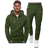 Hakjay Sweatsuits for Men 2 Piece Hoodie Men's Jogging Tracksuit Set Casual Athletic Long Sleeve Outfit Pullover Suit Set