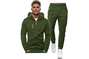 Hakjay Sweatsuits for Men 2 Piece Hoodie Men's Jogging Tracksuit Set Casual Athletic Long Sleeve Outfit Pullover Suit Set