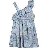 Disney Floral Chambray Skater Dress Newborn to Big Kid Sizes (0-3 Months - 14-16)