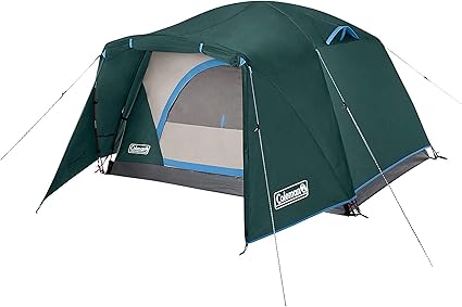 Amazon Com Coleman Camping Tent Skydome Tent With Full Fly Vestibule Sports Outdoors