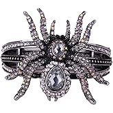YACQ Spider Bracelets for Women, Halloween Bracelets Fit Wrist Circumference 6.5 to 7.5 inch, Halloween Costume Jewelry