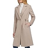 Cole Haan Women's Notch Lapel Slick Wool Classic Jacket