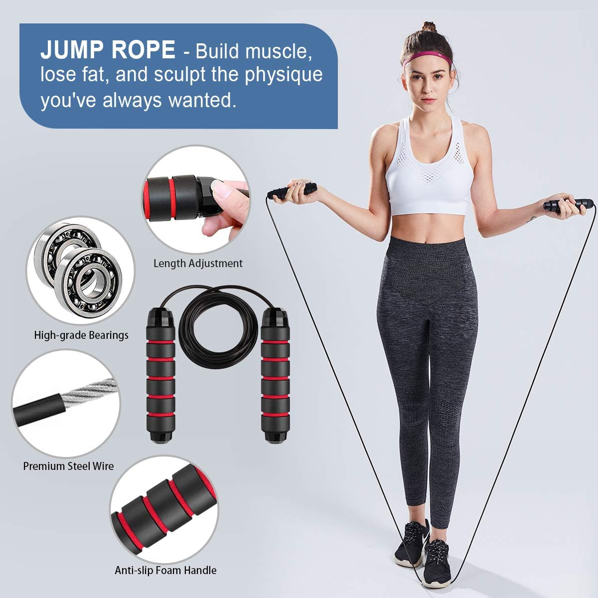 LUYATA Ab Roller Wheel, 10-in-1 Ab Wheel Roller Kit with Resistance Bands, Knee Mat, Jump Rope, Push-Up Bar - Home Gym Equipment for Men Women Core Strength & Abdominal Exercise Workout : Sports & Outdoors
