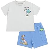 Disney T-Shirt and Shorts Outfit Set Newborn to Little Kid Sizes (0-3 Months - 5)