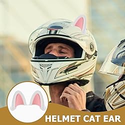 Motorcycle Helmets 3 Pairs Cat Ears for Helmet Self